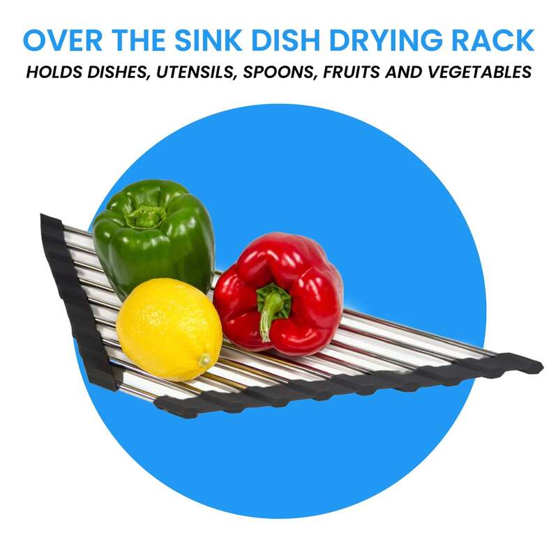 Grand Fusion Roll-Up Over the Sink Dish Drying Rack with