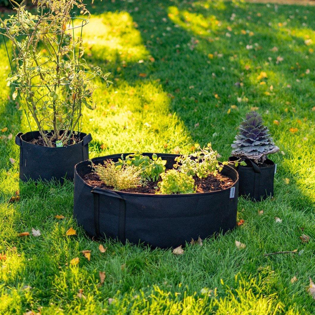 Plant Grow Bags Felt Grow Bag Gardening Fabric Grow Pot Vegetable Growing  Planter Garden Flower Planting Pots