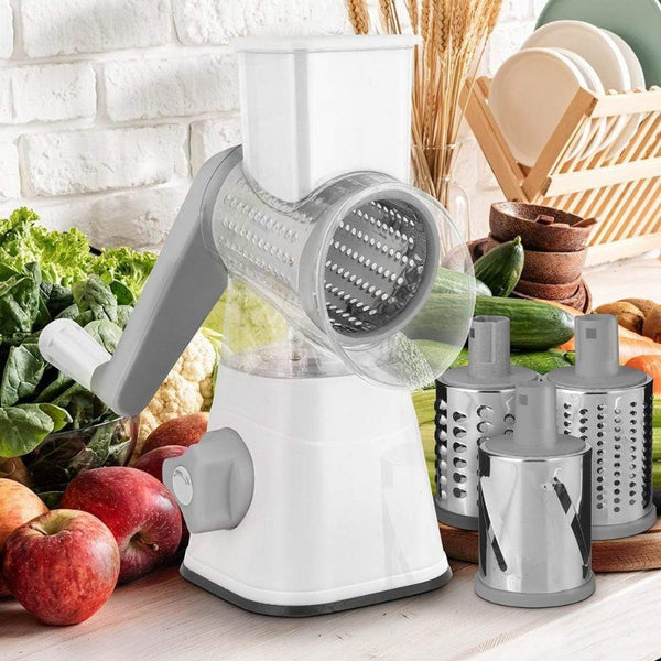 Rotary Cheese Grater -Manual Vegetable Slicer with Stainless Steel Grater  USA